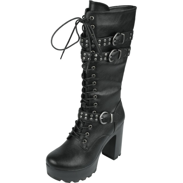 Gothicana by EMP - Gothic Stiefel - EU38 bis EU40 - für Damen - Größe EU38 - schwarz