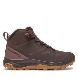 Trekkingschuhe Salomon Outsnap Climasalomon™ Waterproof L47685100 Braun