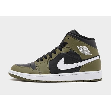Jordan Air 1 Mid - Black - Mens, Black