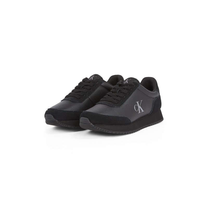 Calvin Klein Jeans Sneaker "RUNNER LACEUP LOW MIX MG", Freizeitschuh, Halbschuh, Schnürschuh mit seitlichem CK-Logo