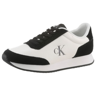 Calvin Klein Jeans Sneaker "RUNNER LACEUP LOW MIX MG", Freizeitschuh, Halbschuh, Schnürschuh mit seitlichem CK-Logo