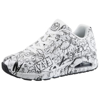 Skechers Sneaker "UNO-PROCESS SKETCH", mit coolem Sketchprint, Freizeitschuh, Halbschuh, Schnürschuh