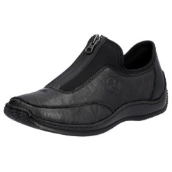Rieker Slipper, Halbschuh, Freizeitschuh mit Reißverschluss für einfacheres Schlupfen