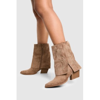 Stiefel Aus Wildleder-Imitat - Khaki - 36, Khaki