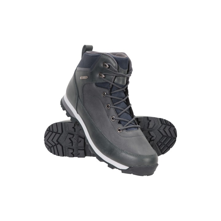 Pilgrim wasserdichte Outdoor-Lederstiefel Herren - Marineblau