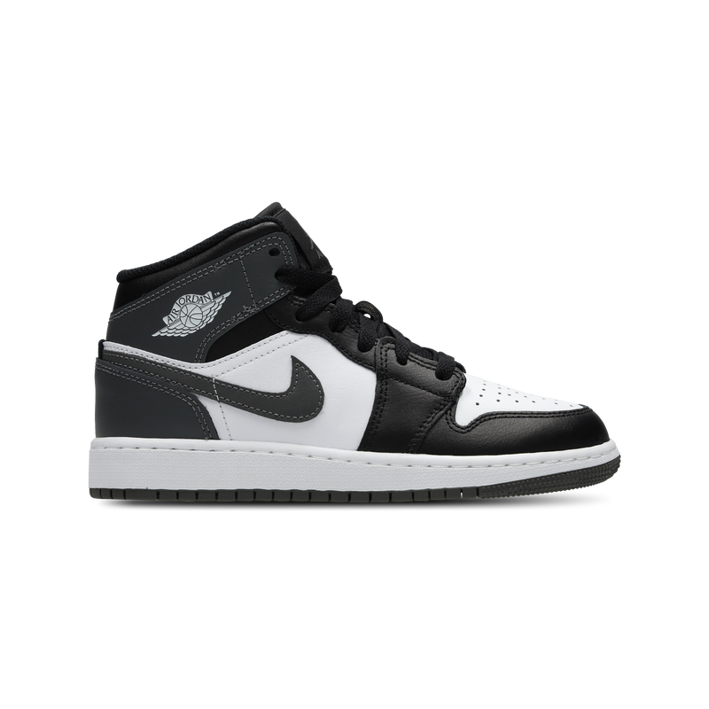 Jordan Aj1 Mid Unisex Schuhe - Schwarz - Größe: 36 - Leder - Foot Locker