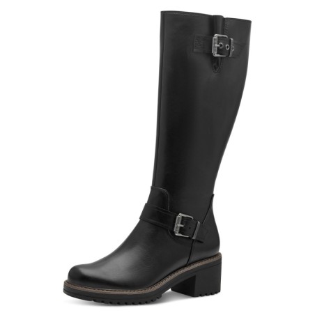 MARCO TOZZI Stiefel "LUTTER", Blockabsatz, Langschaftstiefel in veganer Verarbeitung