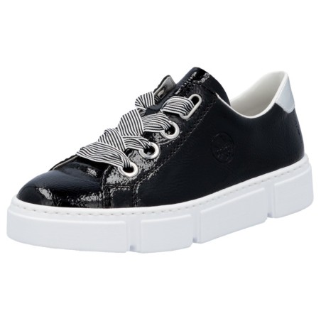 Rieker Sneaker, mit trendigen Schnürsenkeln, Freizeitschuh, Halbschuh, Schnürschuh