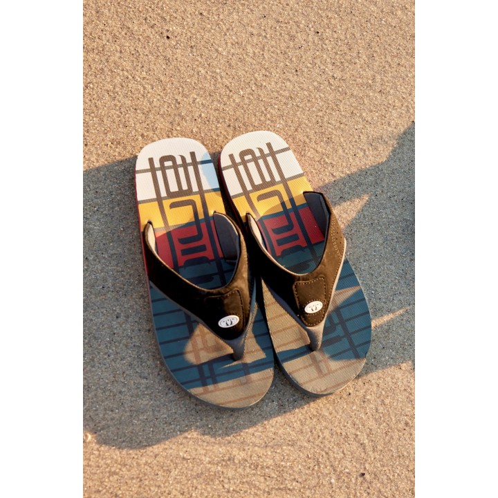 Jekyl Herren-AOP-Flip-Flops - Grau