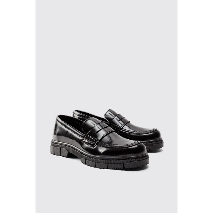 Loafers mit dicker Sohle - Schwarz - 41, Schwarz