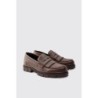 Braune PU-Loafer mit klobiger Sohle und Quasten - 41, Braun