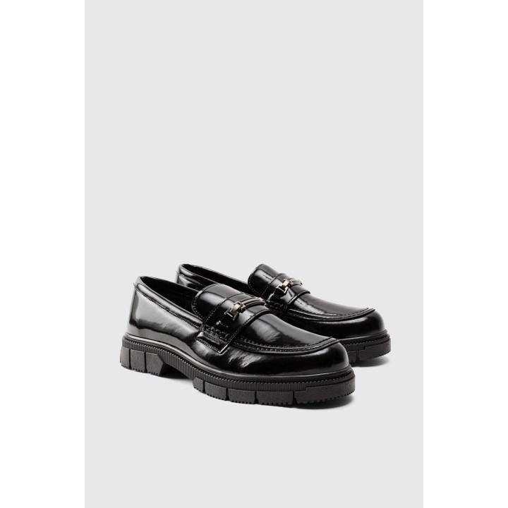 Loafer mit dicker Sohle - Schwarz - 41, Schwarz