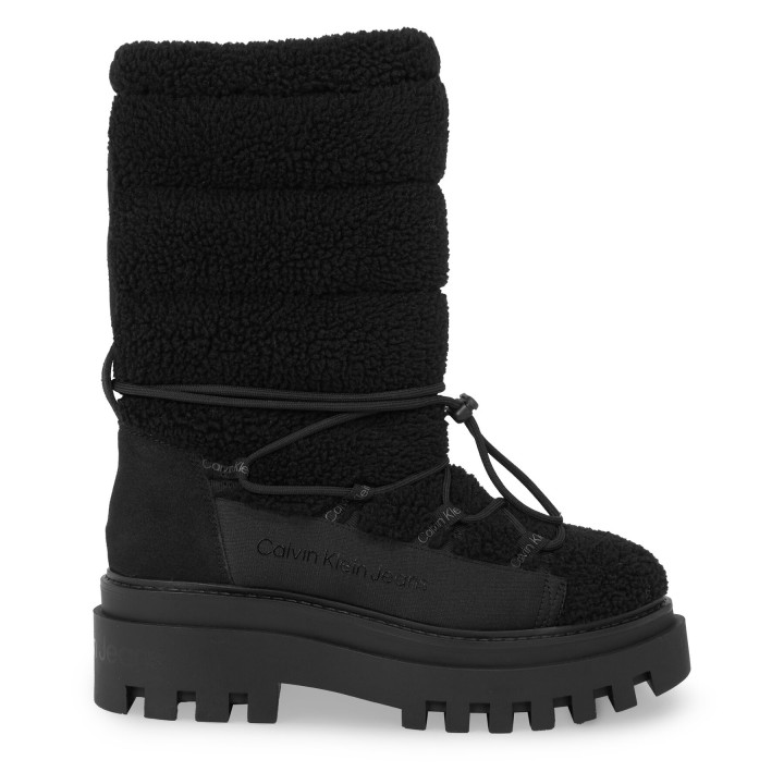Schneeschuhe Calvin Klein Jeans Flatform Snow Boot Sherpa Wn YW0YW01195 Schwarz