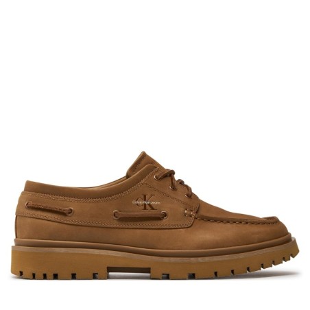 Halbschuhe Calvin Klein Jeans Hybrid Boat Shoe Slipon Lh Btw YM0YM00937 Braun