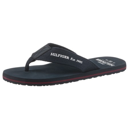 Tommy Hilfiger Zehentrenner "HILFIGER 85 BEACH SANDAL", Sommermode, Dianette, Sommerschuh mit Logoschriftzug