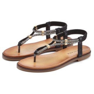 LASCANA Zehentrenner, mit Schmucksteinchen, Sandale VEGAN