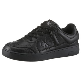 Calvin Klein Jeans Sneaker "BASKET CUP LOW LACEUP TUMBLED", Schnürschuh, Freizeitschuh, Basket-Halbschuh mit seitlichem Logo