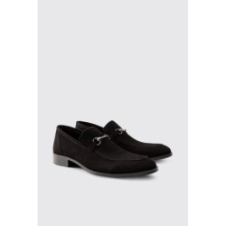 Loafer aus Wildlederimitat - Schwarz - 41, Schwarz