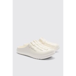 Perforierte Mules mit Skelett-Print - Ecru - 42, Ecru