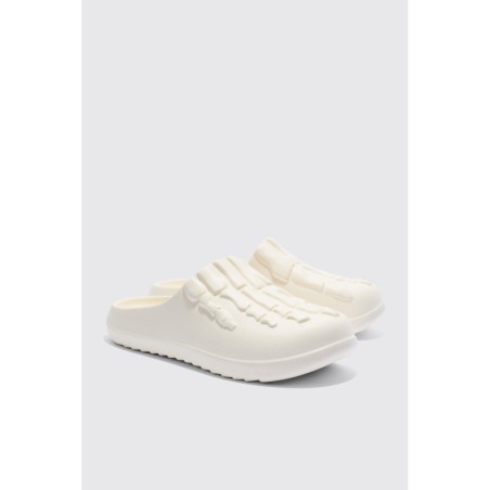 Perforierte Mules mit Skelett-Print - Ecru - 42, Ecru