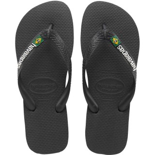 Havaianas Brasil Logo Zehentrenner Black