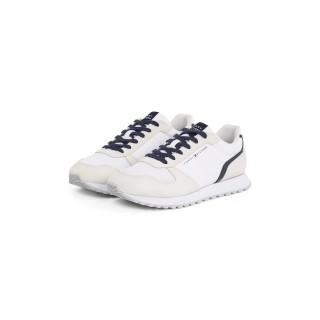 Tommy Hilfiger Sneaker "NEW RUNNER EVA MIX FLAG", Freizeitschuh, Halbschuh, Schnürschuh mit gepolstertem Schaftrand
