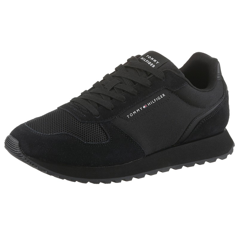 Tommy Hilfiger Sneaker "NEW RUNNER EVA MIX FLAG", Freizeitschuh, Halbschuh, Schnürschuh mit gepolstertem Schaftrand