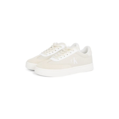 Calvin Klein Jeans Sneaker "CLASSIC CUPSOLE LOW MIX MG WN", Schnürschuh, Freizeitschuh, Halbschuh mit Logoschriftzug seitlich