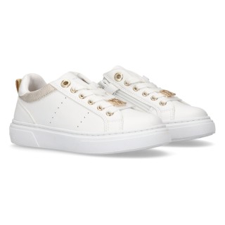 Tommy Hilfiger Sneaker, Glitzer Sneaker, Plateau, Schnürschuh mit goldfarbenen Details