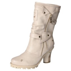 Mustang Shoes Winterstiefel, Absatzstiefel, Reißverschluss, mit trendigen Details