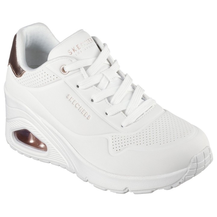 Skechers Sneaker "UNO WEDGE-HI STEPS", Keilsneaker, Schnürschuh mit Air-Cooled Memory Foam