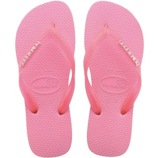 Havaianas Logo Metallic Flip Light Rose Flops
