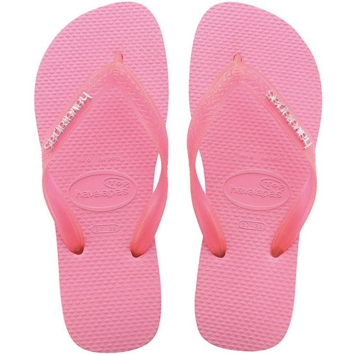 Havaianas Logo Metallic Flip Light Rose Flops