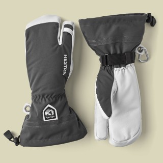 Army Leather Heli Ski 3-Finger Größe 9 Farbe grey