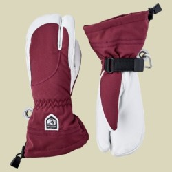 Heli Ski Female 3-Finger rot 7 - bordeaux/offwhite