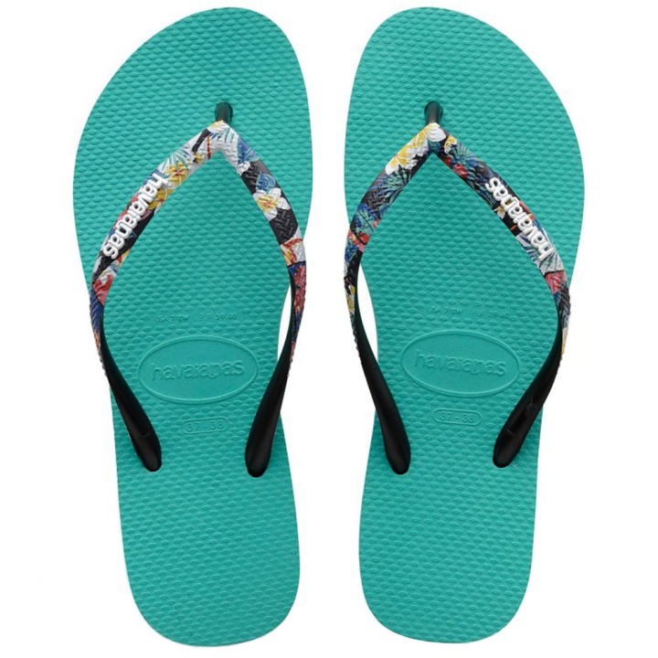 Havaianas Slim Strapped Lake Green