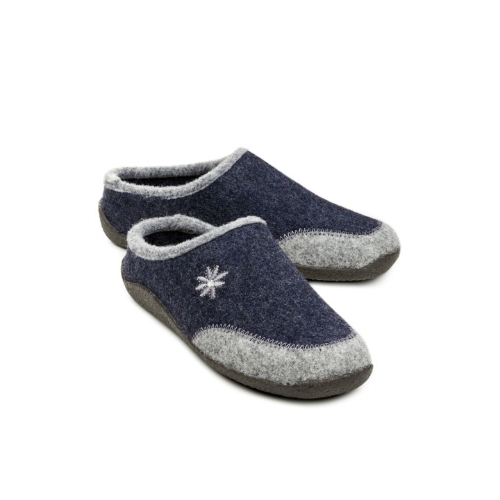 Wollfilz-Pantolette Rutschsicher