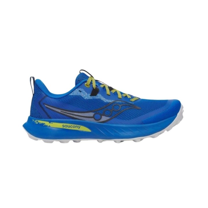 Saucony Peregrine 15 Blau Gelb SS25, Größe 42 - EUR