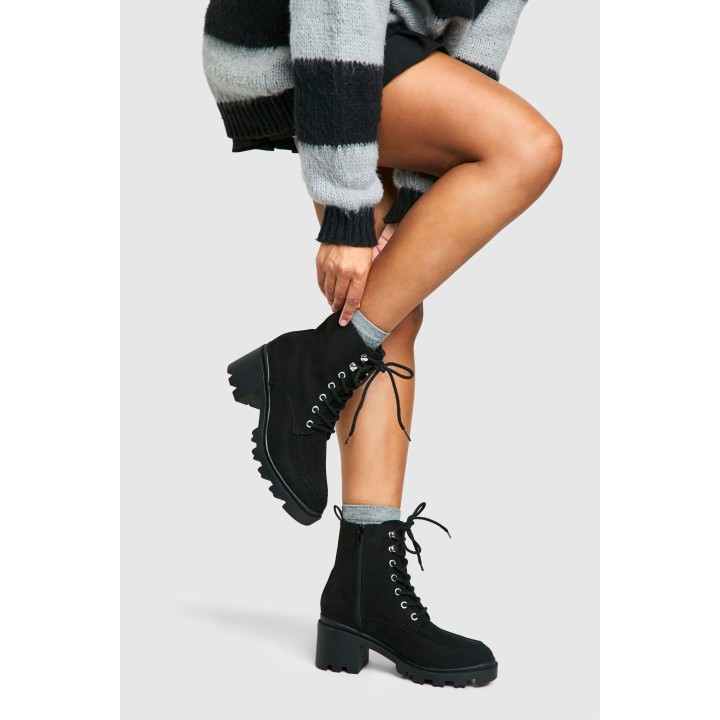 Chelsea-Stiefel Mit Klobiger Platform-Sohle - Black - 39, Black