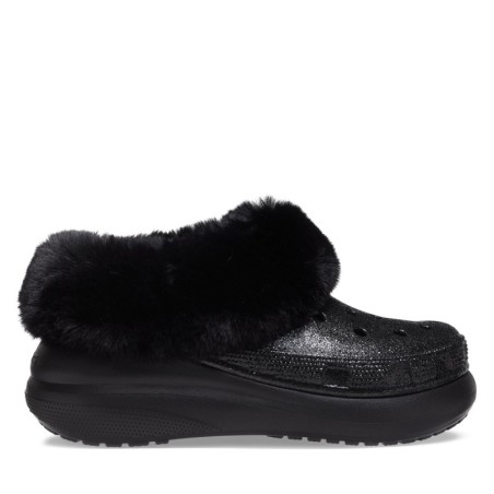 Hausschuhe Crocs Crocs Furever Crush Crystal Glitter 208974 Schwarz