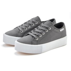 LASCANA Sneaker, Schnürhalbschuh, Freizeitschuh aus Textil mit Plateausohle