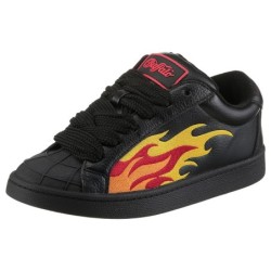 Buffalo Sneaker "LIBERTY", Freizeitschuh, Schnürschuh, Halbschuh mit trendigem Flammenmotiv
