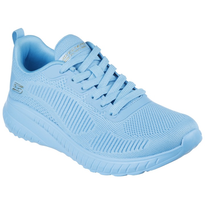 Skechers Sneaker "BOBS SQUAD CHAOS-COOL RYTHMS", Knitwear-Sneaker, Schnürschuh in veganer Verarbeitung