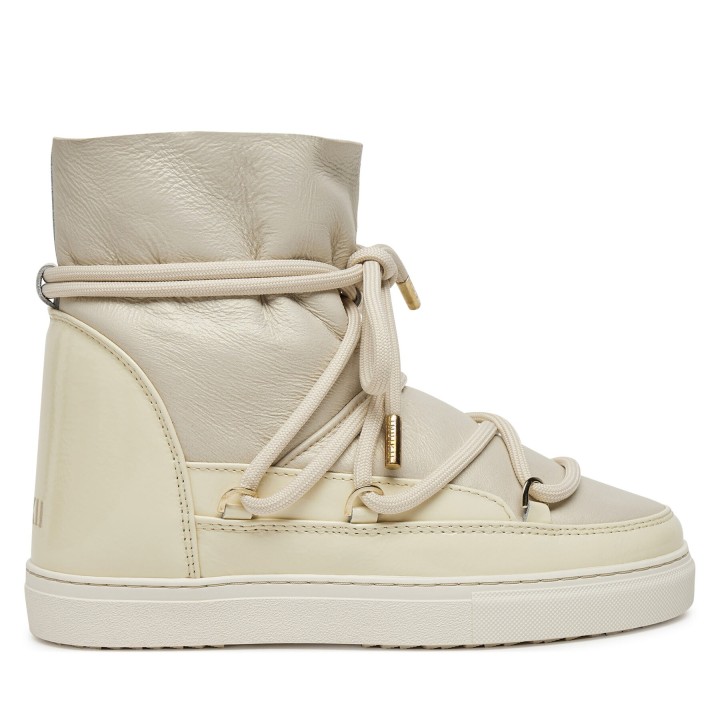Schneeschuhe Inuikii Gloss Wedge 75203-007 Écru