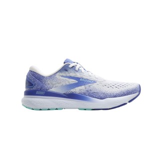 Brooks Ghost 16 Blau Weiß SS25 Damenschuhe, Größe 38,5 - EUR