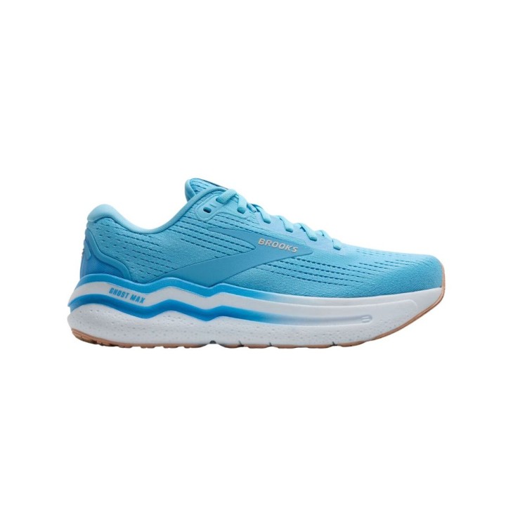 Brooks Ghost Max 2 Blau Weiß SS25 Damenschuhe, Größe 39 - EUR