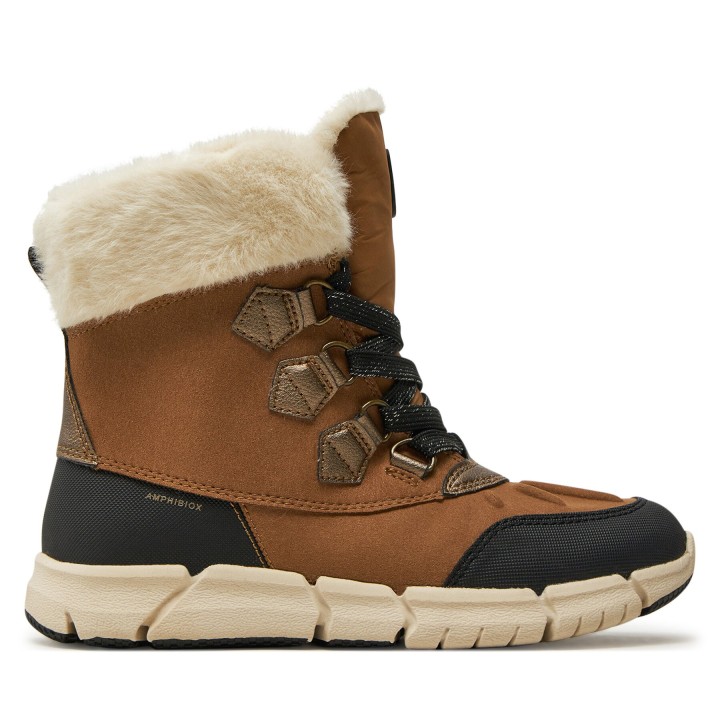 Schneeschuhe Geox J Flexyper Girl B Ab J46APA 0AU50 C6175 S Braun