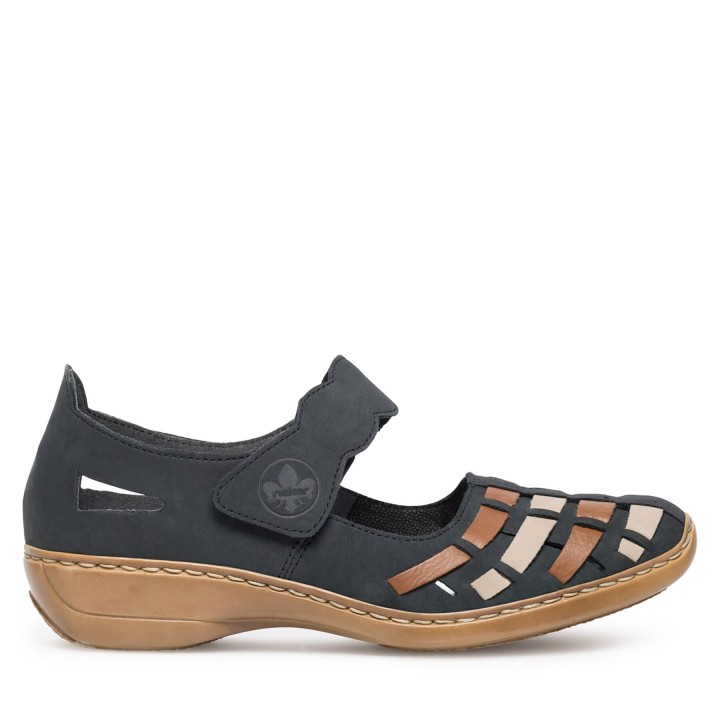 Halbschuhe Rieker 41369-14 Dunkelblau