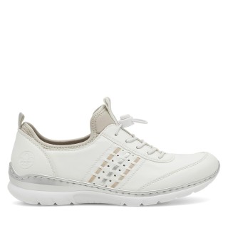 Halbschuhe Rieker L3259-80 Weiß