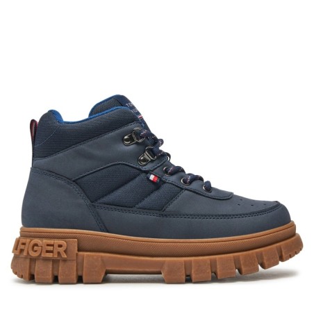 Schnürschuhe Tommy Hilfiger Lace-Up Bootie T3X5-33707-1492 S Dunkelblau